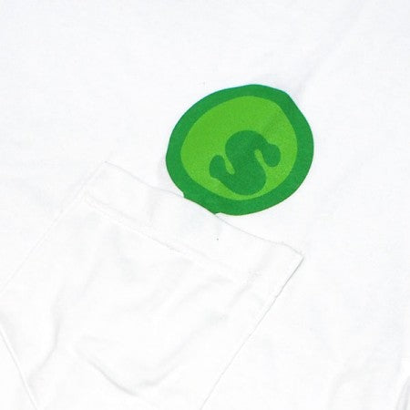 seedleSs　ポケットTシャツ　"BIG POCKET S-DOT S/S TEE"　(White)