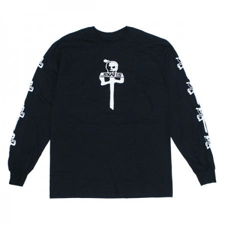 RDS x SKULL SKATES　"コラボロングスリーブTシャツ"　(Black)