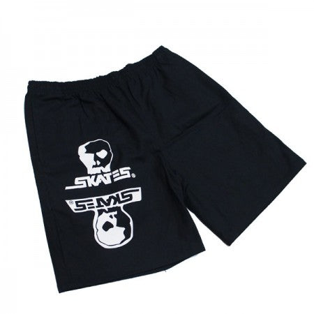 SKULLSKATES　"REGIONS ロゴ　キャンバスショーツ"　(Black)