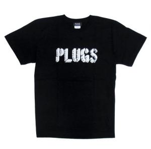 PLUGS　Tシャツ　"BLOCK LOGO TEE"　(Black)