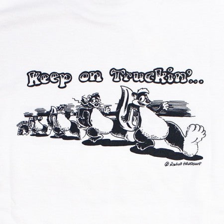 RADIALL　Tシャツ　"KEEP ON TRUCKIN' CREW NECK T-SHIRT S/S"　(White)