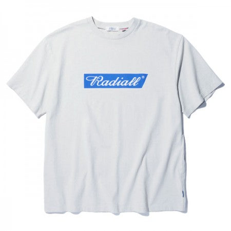 RADIALL　Tシャツ　"FLAGS CREW NECK T-SHIRT S/S"　(Snow White)