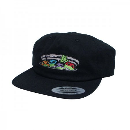 SANTA CRUZ×TMNT　コラボキャップ　"TMNT NINJA TURTLES SNAPBACK CAP"　(Black)