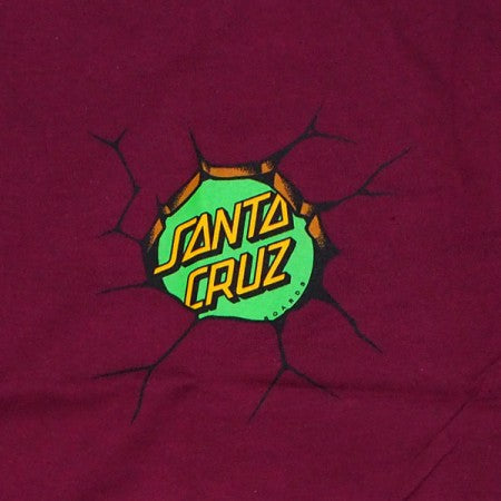 SANTA CRUZ×TMNT　コラボTシャツ　"TMNT BEBOP AND ROCKSTEADY TEE"　(Burgundy)