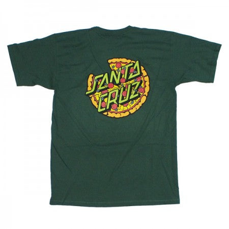 SANTA CRUZ×TMNT　コラボTシャツ　"TMNT PIZZA DOT TEE"　(Forest Green)