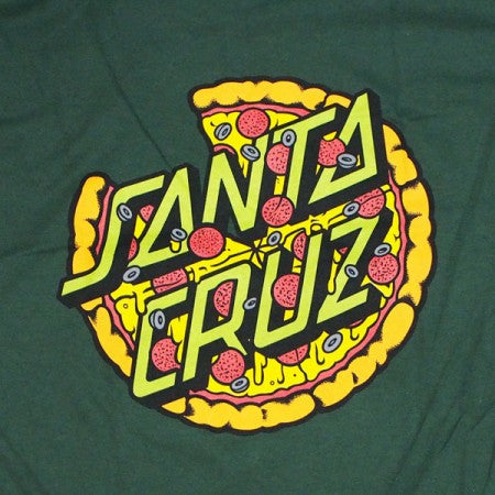 SANTA CRUZ×TMNT　コラボTシャツ　"TMNT PIZZA DOT TEE"　(Forest Green)