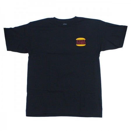 CYCLE ZOMBIES　Tシャツ　"BURGER STANDARD FIT TEE"　(Black)