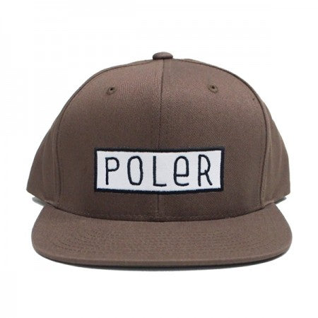 POLeR　キャップ　"FONT PATCH HAT"　(Brown)