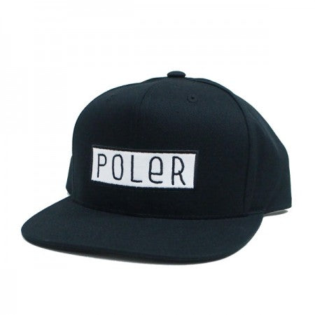 POLeR　キャップ　"FONT PATCH HAT"　(Black)