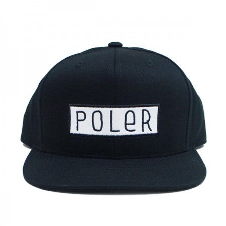 POLeR　キャップ　"FONT PATCH HAT"　(Black)