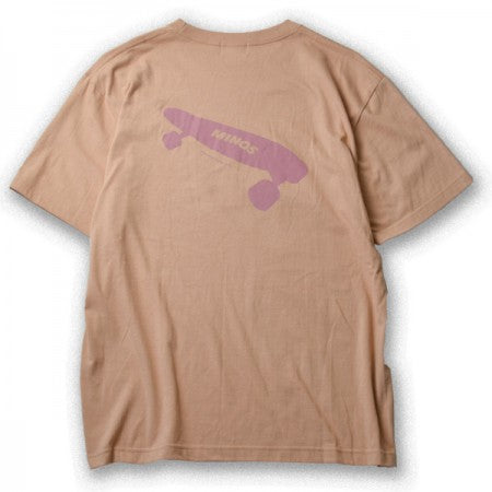 MINOS　Tシャツ　"SKATE TODAY TEE"　(Coral Beige)