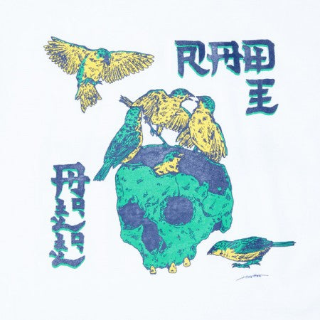 RADIALL×HIROTTON　Tシャツ　"SUZUME CREW NECK T-SHIRT S/S"　(White)