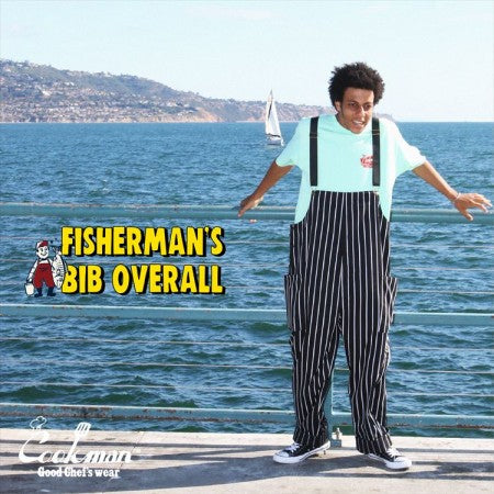 COOKMAN　オーバーオール　"FISHERMAN'S BIB OVERALL"　(Stripe / Black)