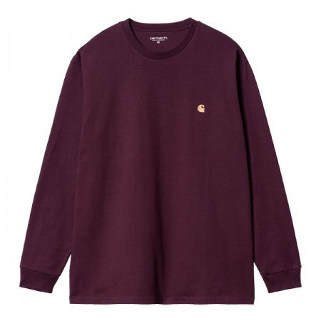 Carhartt WIP　L/STシャツ　"L/S CHASE T-SHIRT"　(Amarone / Gold)