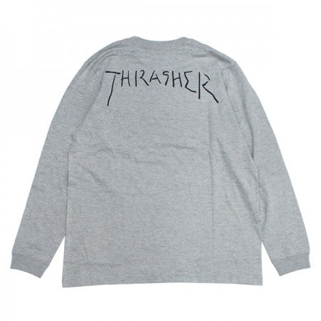 THRASHER　L/STシャツ　"GONZ L/STEE"　(Gray/Black)