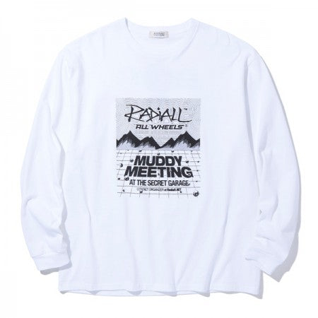 RADIALL　L/STシャツ　"MR. MUDDY CREW NECK T-SHIRT L/S"　(White)