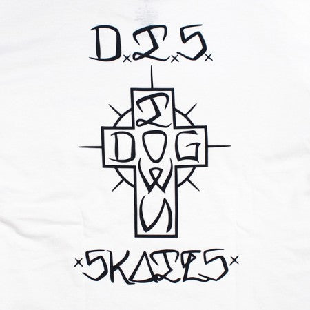 DOGTOWN　L/STシャツ　"DTS SKATES L/S TEE"　(White / Black)