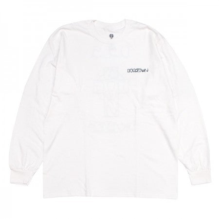 DOGTOWN　L/STシャツ　"DTS SKATES L/S TEE"　(White / Black)