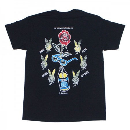RADIALL　Tシャツ　"HEDONISM CREW NECK T-SHIRT S/S"　(Black)
