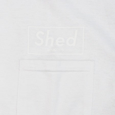 Shed Tシャツ "PO box" (white/white)