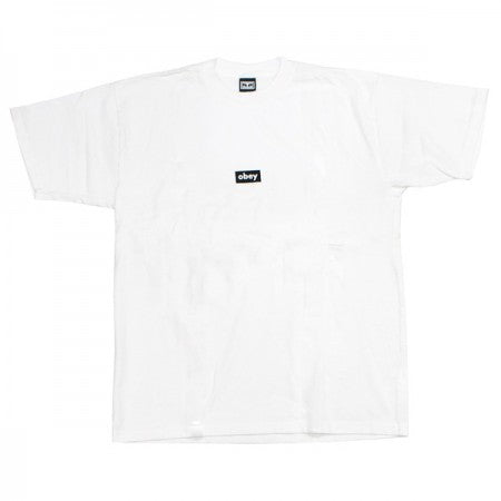OBEY　Tシャツ　"OBEY BLACK BAR HEAVYWEIGHT TEE"　(White)