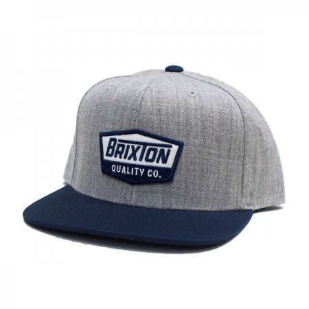 BRIXTON　キャップ　"REGAL MP SNAPBACK CAP"　(Light Heather Gray / Washed Navy)