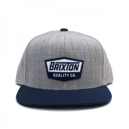 BRIXTON　キャップ　"REGAL MP SNAPBACK CAP"　(Light Heather Gray / Washed Navy)