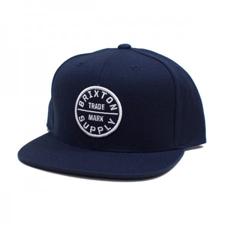 BRIXTON　キャップ　"OATH III SNAPBACK CAP"　(Washed Navy / Washed Navy)