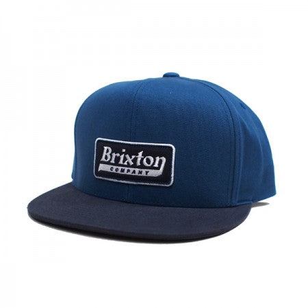 BRIXTON　キャップ　"STEADFAST HP SNAPBACK CAP"　(Indian Teal / Washed Navy)