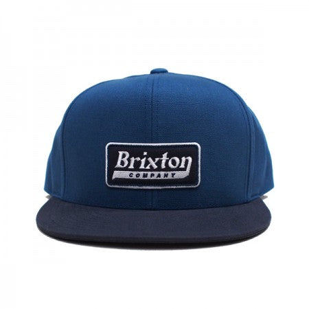 BRIXTON　キャップ　"STEADFAST HP SNAPBACK CAP"　(Indian Teal / Washed Navy)