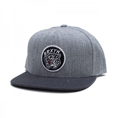 BRIXTON　キャップ　"KIT MP SNAPBACK CAP"　(Heather Gray / Heather Charcoal)