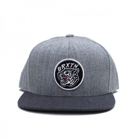 BRIXTON　キャップ　"KIT MP SNAPBACK CAP"　(Heather Gray / Heather Charcoal)