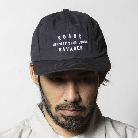 ROARK REVIVAL　キャップ　"LOCAL SAVAGES 8PANEL CAP"　(Charcoal Navy)