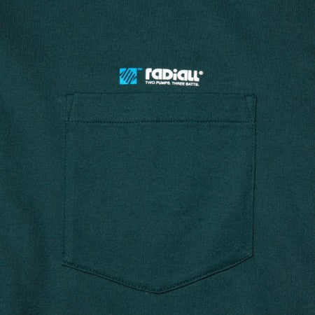 RADIALL　L/STシャツ　"COIL CREW NECK T-SHIRT L/S"　(Forest Green)