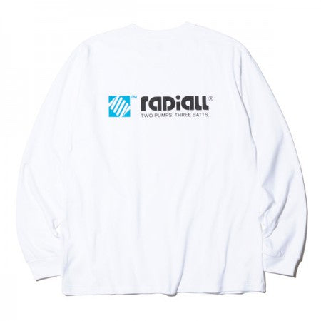 RADIALL　L/STシャツ　"COIL CREW NECK T-SHIRT L/S"　(White)
