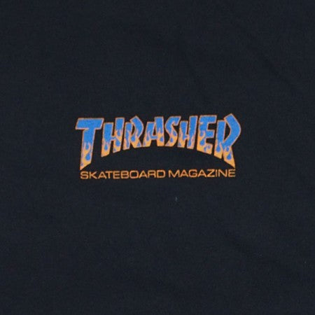 THRASHER　L/STシャツ　"BBQ L/STEE"　(Black/Blue)