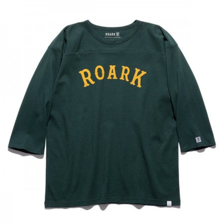 ROARK REVIVAL　7分Tシャツ　"MEDIEVAL LOGO 3/4 SLEEVE TEE"　(Hunter)