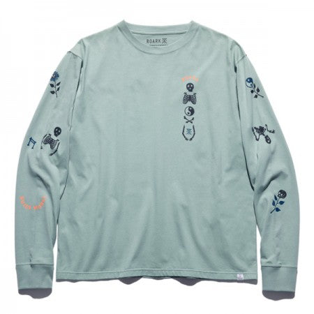 ROARK REVIVAL　L/STシャツ　"BONES L/S TEE"　(Slate Blue)