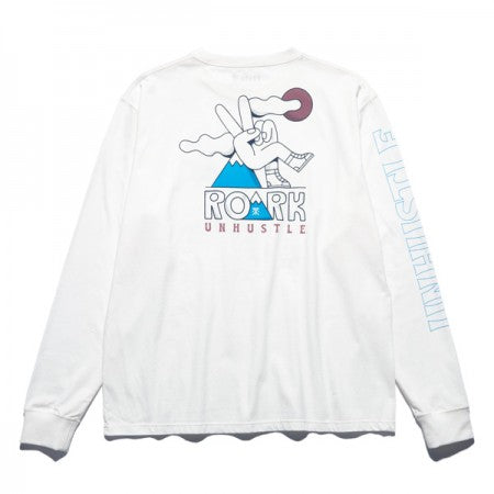 ROARK REVIVAL　L/STシャツ　"UNHUSTLE L/S TEE"　(White)