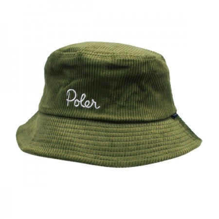 POLeR　ハット　"CORDUROY BUCKET HAT"　(Green)