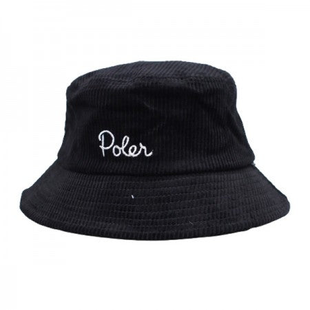 POLeR　ハット　"CORDUROY BUCKET HAT"　(Black)