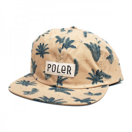 POLeR　キャップ　"ALL OVER 6P CAP"　(Natural)