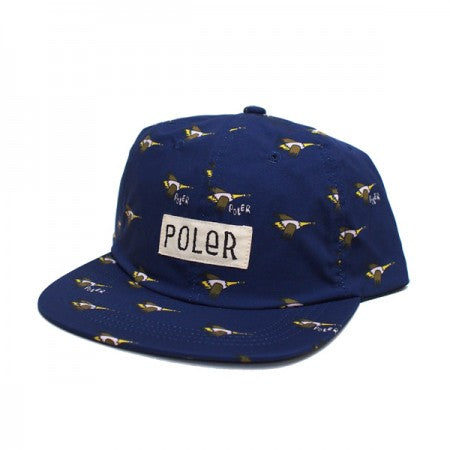 POLeR　キャップ　"ALL OVER 6P CAP"　(Navy)