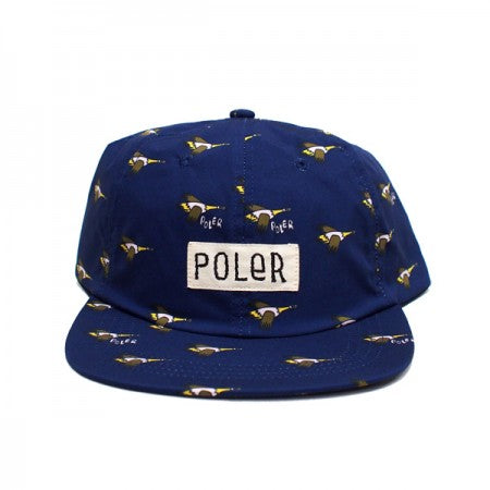 POLeR　キャップ　"ALL OVER 6P CAP"　(Navy)