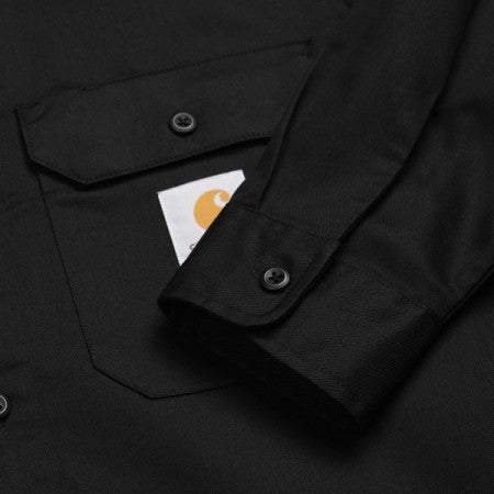 Carhartt WIP　L/Sシャツ　“L/S MASTER SHIRT"　(Black)