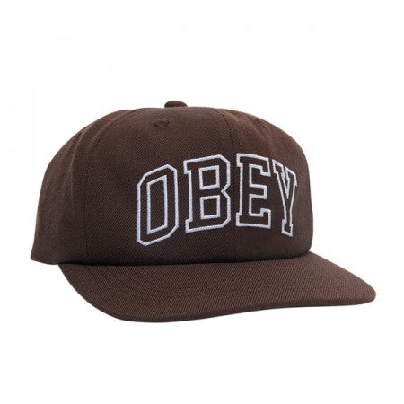 OBEY　キャップ　"OBEY RUSH 6 PANEL SNAPBACK CAP"　(Brown)