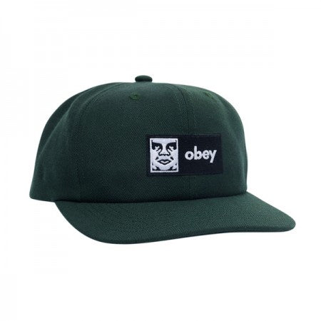 OBEY　キャップ　"OBEY CASE 6 PANEL SNAPBACK CAP"　(Dark Cedar)