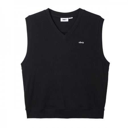 OBEY　スウェットベスト　"CASE FLEECE VEST"　(Black)