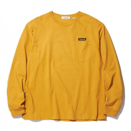 RADIALL　L/STシャツ　"FLAGS CREW NECK POCKET T-SHIRT L/S"　(Mustard)