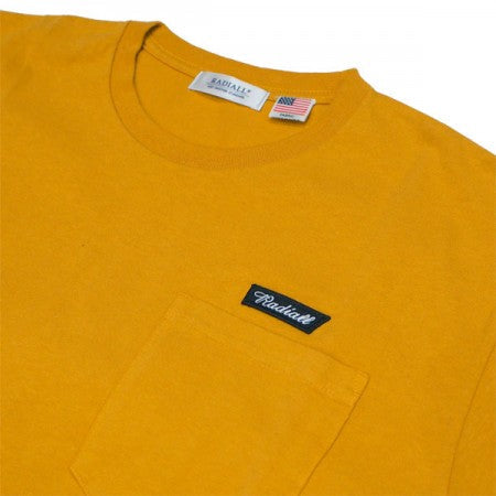 RADIALL　L/STシャツ　"FLAGS CREW NECK POCKET T-SHIRT L/S"　(Mustard)